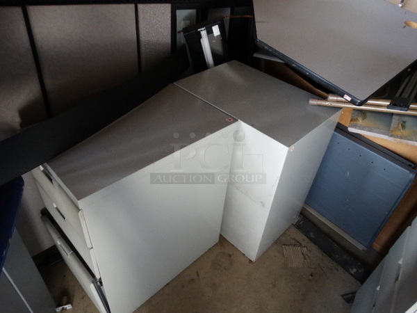 ALL ONE MONEY! MEGA LOT of Various Filing Cabinets, Modular Pieces, Etc! - Image 4 of 7