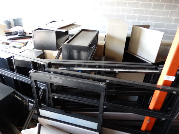 ALL ONE MONEY! MEGA LOT of Various Filing Cabinets, Modular Pieces, Etc! - Image 5 of 7