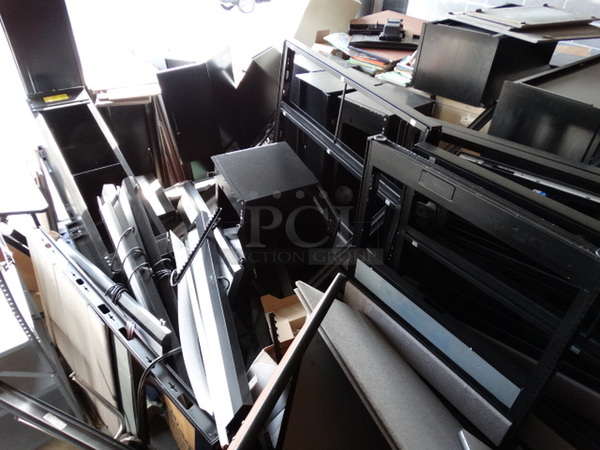 ALL ONE MONEY! MEGA LOT of Various Filing Cabinets, Modular Pieces, Etc! - Image 6 of 7