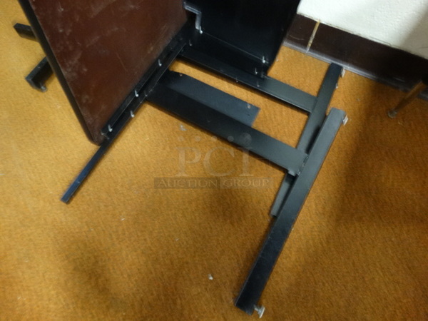 Wood Pattern Table. Leg Needs Reattached. 48x30x27 - Image 3 of 3