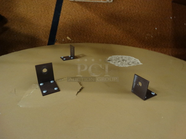 2 Wood Pattern Round Tabletops. 41.5x41.5x1.5. 2 Times Your Bid! - Image 4 of 4