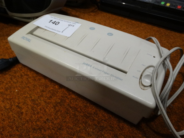 Royal Model JS800 Stripcut Paper Shredder. 115 Volts, 1 Phase. 12x6x3 - Image 2 of 4