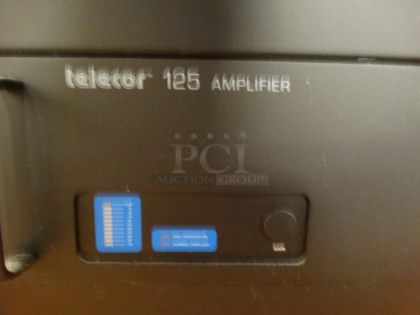 4 Items; Telecor XL Administrative Communication System, Telecor PSU-2 Power Supply, Telecor 125 Amplifier, Telecor AC-15 Power Bar in Black Metal Case. 22x18.5x55. 4 Times Your Bid!  - Image 9 of 10