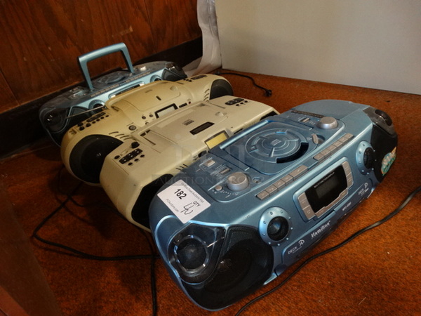 4 Cassette CD Players. Includes 20x9x7. 4 Times Your Bid! - Image 3 of 6