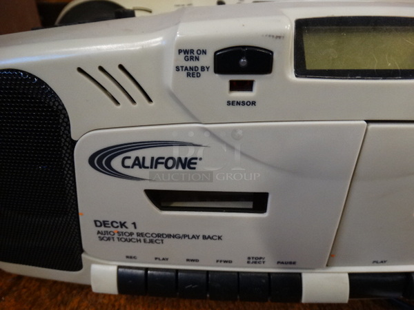 4 Cassette CD Players. Includes 20x9x7. 4 Times Your Bid! - Image 5 of 6