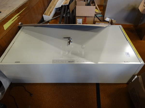 Metal 2 Door Cabinet. 36x18x72 - Image 1 of 5