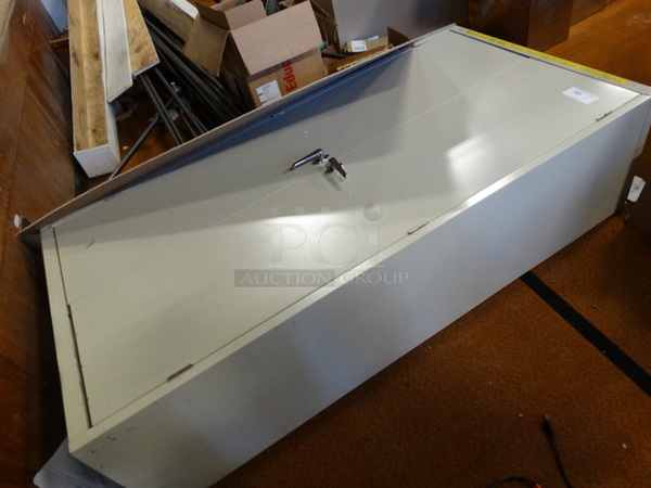 Metal 2 Door Cabinet. 36x18x72 - Image 2 of 5