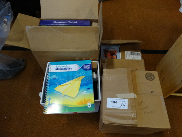 ALL ONE MONEY! Lot of 4 Boxes of Various Books! - Image 1 of 6