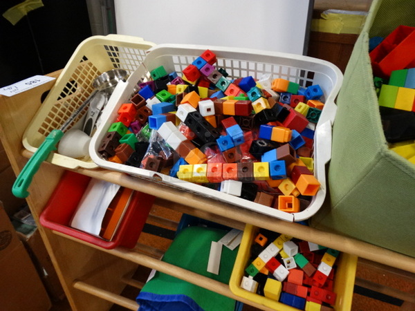 ALL ONE MONEY! Lot of Various Toys and Wood Shelving Unit! Shelf: 34x11.5x31 - Image 4 of 4