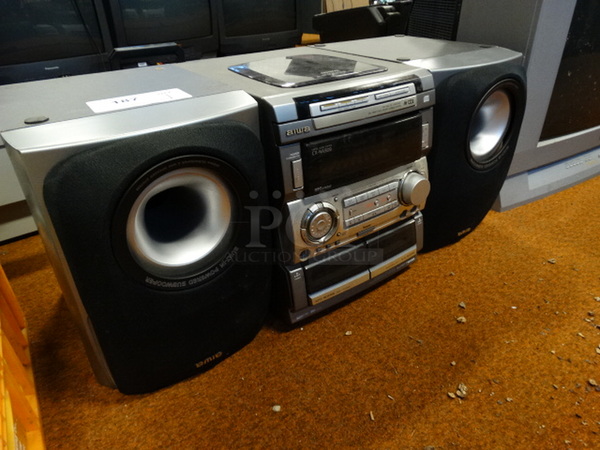 Aiwa Countertop Cassette Player. 29.5x13x13 - Image 2 of 5