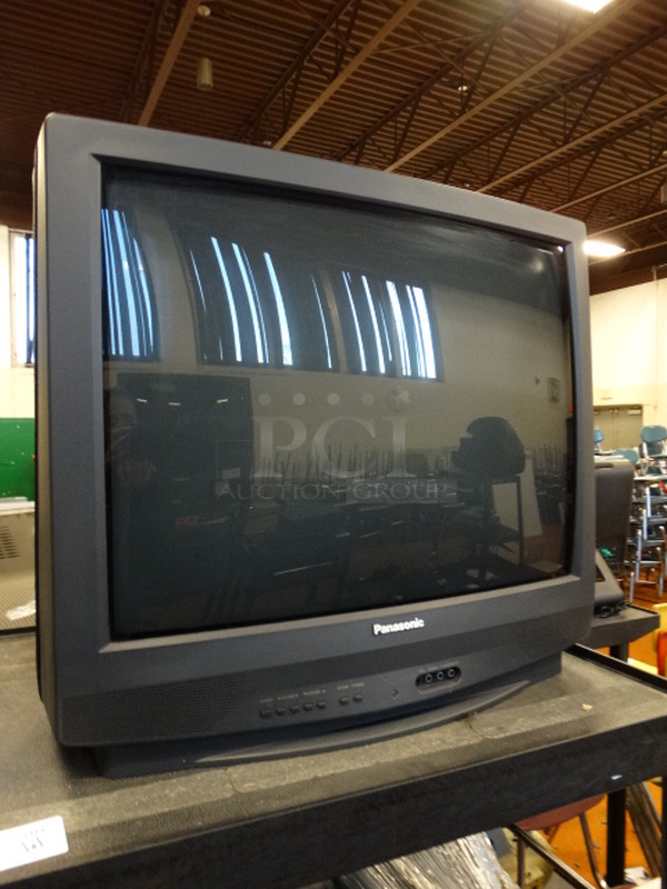 ALL ONE MONEY! Lot of Panasonic Television, Projector and Cassette Player and Metal 3 Tier AV Cart! Cart: 35x24x48.5 - Image 3 of 6