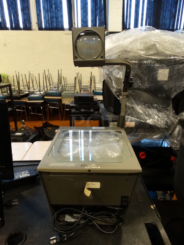 ALL ONE MONEY! Lot of TWO HP Computers, Projector, Printer, 2 Cassette Players and 3 Tier AV Cart! Cart 42x24x40 - Image 7 of 11