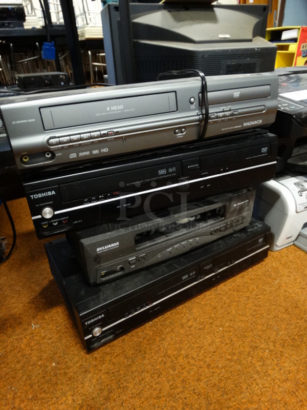 4 Items; 3 VHS DVD Players and 1 VHS Player. Includes 17x9x3.5. 4 Times Your Bid! - Image 3 of 7