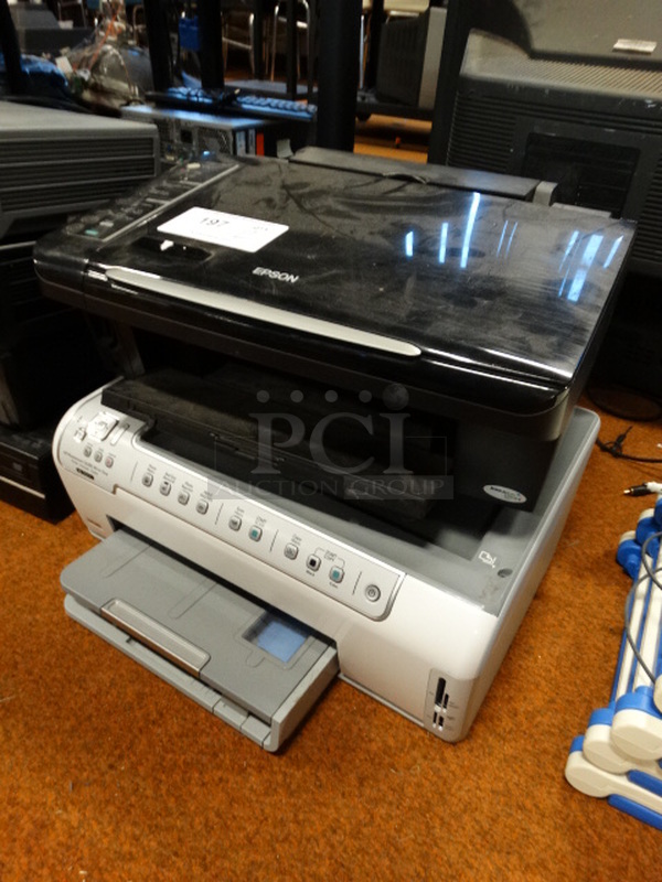 2 Printers; Epson and HP Photosmart. Includes 17x13.5x7. 2 Times Your Bid! - Image 2 of 5