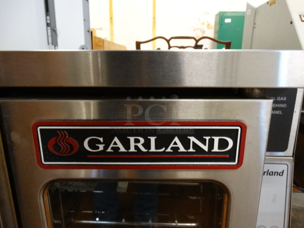 BEAUTIFUL! Garland Master 450 Stainless Steel Commercial Gas Powered Full Size Convection Oven w/ View Through Doors and Metal Oven Racks. 38x42x36 - Image 4 of 9