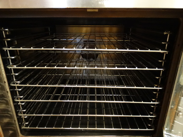 BEAUTIFUL! Garland Master 450 Stainless Steel Commercial Gas Powered Full Size Convection Oven w/ View Through Doors and Metal Oven Racks. 38x42x36 - Image 5 of 9