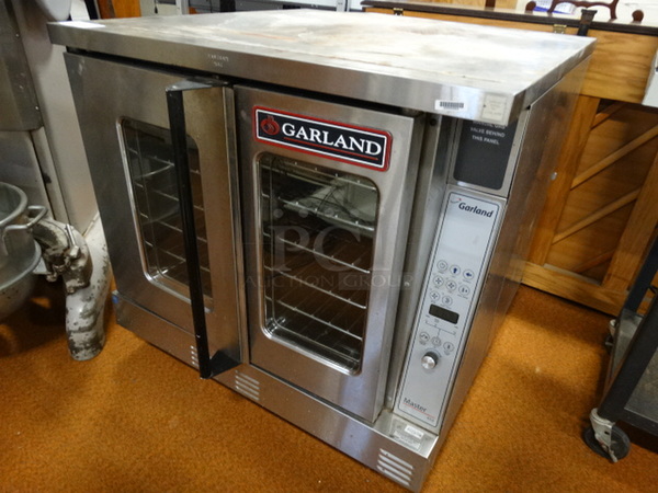 BEAUTIFUL! Garland Master 450 Stainless Steel Commercial Gas Powered Full Size Convection Oven w/ View Through Doors and Metal Oven Racks. 38x42x36 - Image 8 of 9