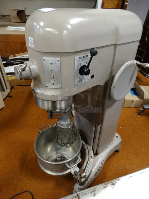 FANTASTIC! Hobart Model H 600 Metal Commercial Floor Style 60 Quart Planetary Mixer w/ Metal Mixing Bowl and Whisk Attachment. 208 Volts, 3 Phase. 27x35x56 - Image 2 of 9
