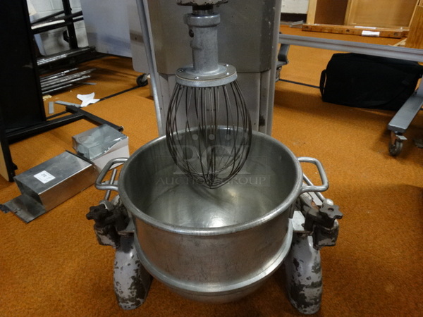 FANTASTIC! Hobart Model H 600 Metal Commercial Floor Style 60 Quart Planetary Mixer w/ Metal Mixing Bowl and Whisk Attachment. 208 Volts, 3 Phase. 27x35x56 - Image 5 of 9