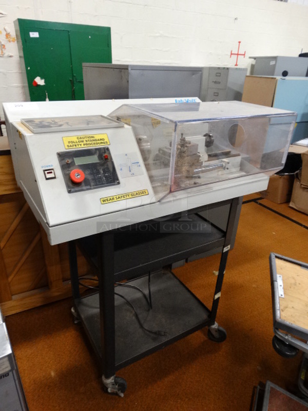 Lab-Volt Automation 5500-B0 CNC Lathe on 3 Tier Metal Cart. 36x26x47 - Image 2 of 10