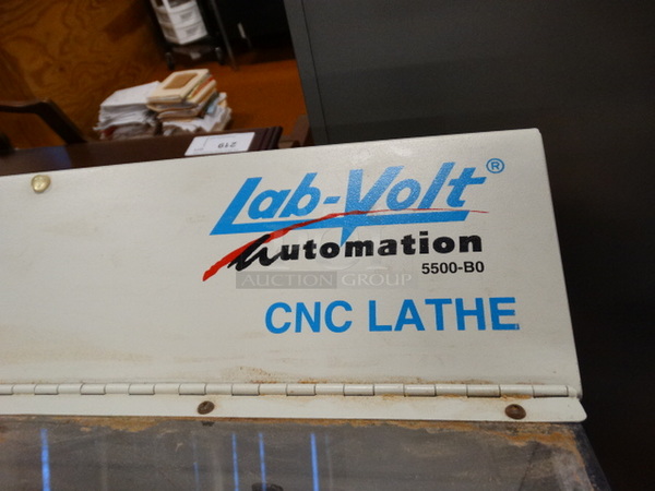 Lab-Volt Automation 5500-B0 CNC Lathe on 3 Tier Metal Cart. 36x26x47 - Image 7 of 10