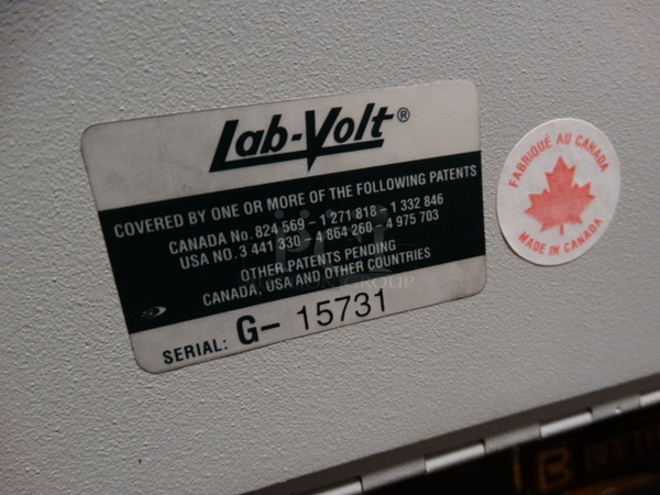 Lab-Volt Automation 5500-B0 CNC Lathe on 3 Tier Metal Cart. 36x26x47 - Image 10 of 10
