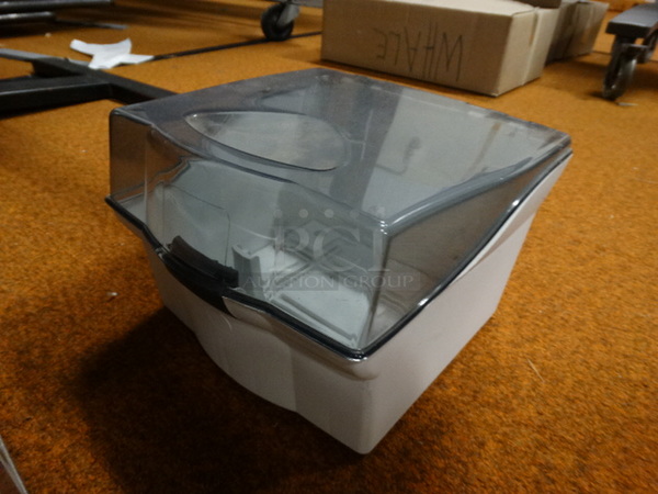 2 Items; Metal Sanitary Napkin Dispenser and Poly Dispenser. 9.5x4.5x11, 9x6x9. 2 Times Your Bid! - Image 2 of 3