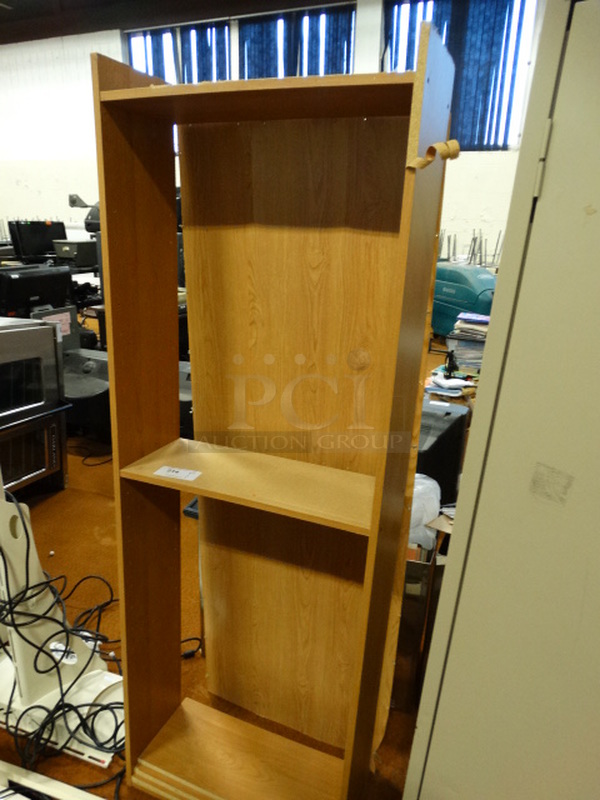 Wood Pattern Cabinet. 25x9.5x72 - Image 2 of 3