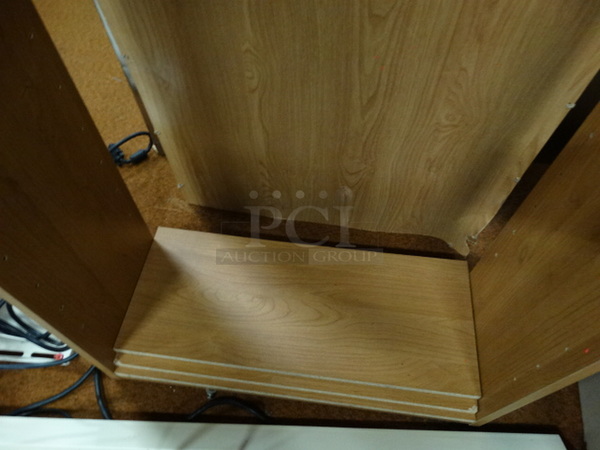 Wood Pattern Cabinet. 25x9.5x72 - Image 3 of 3