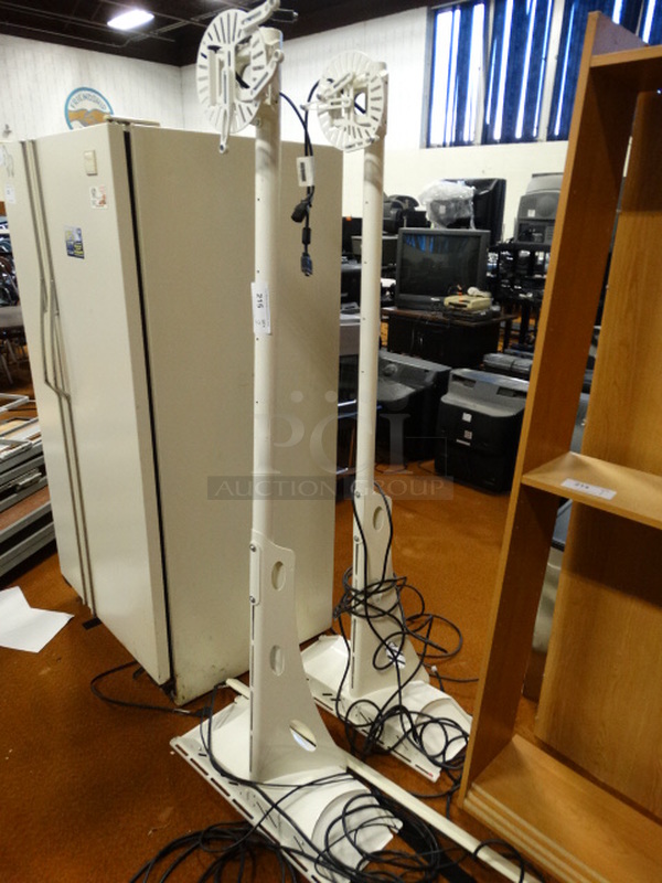 2 White Metal Lights? 26x11x72. 2 Times Your Bid! - Image 1 of 6
