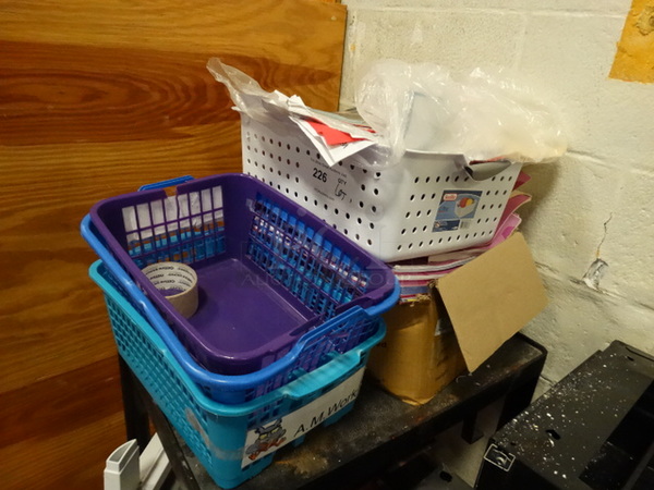 ALL ONE MONEY! Lot of Various Items on Black 2 Tier AV Cart! Cart: 24x18x26 - Image 2 of 3