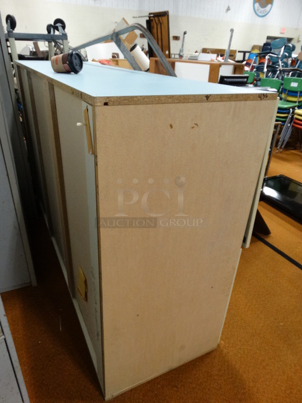 Blue 2 Door Cabinet. 48x24x80 - Image 2 of 2