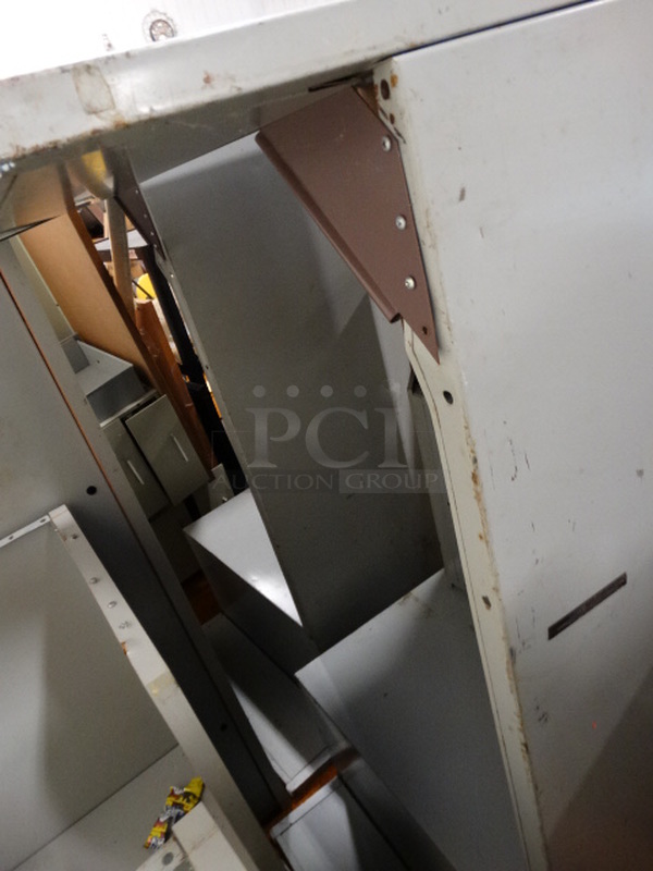 3 Gray Shelves/Desk Overshelves. 60x30x29. 3 Times Your Bid! - Image 4 of 4