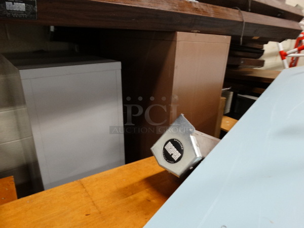 ALL ONE MONEY! Lot of Various Items Including Mop Buckets, AV Cart, Metal Frames and Wooden Units!  - Image 2 of 6