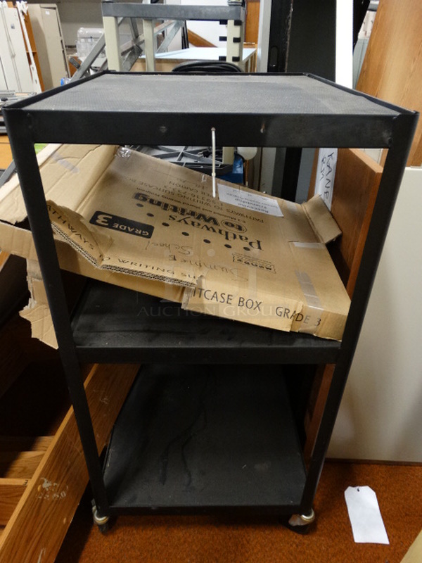 ALL ONE MONEY! Lot of Various Items Including Mop Buckets, AV Cart, Metal Frames and Wooden Units!  - Image 5 of 6