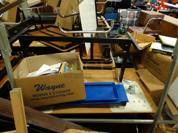 ALL ONE MONEY! Lot of Various Items Including Tables and Trash Can! - Image 4 of 5