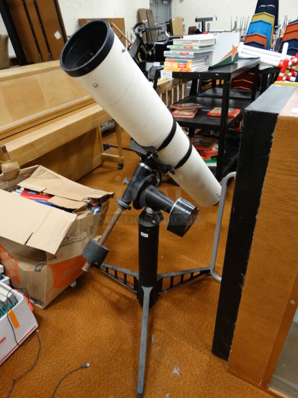 Meade Telescope on Tripod. 34x48x57