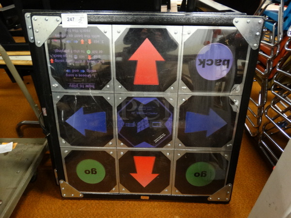 2 Black Metal Dance Floor Mats. 37x2x37. 2 Times Your Bid! - Image 1 of 5