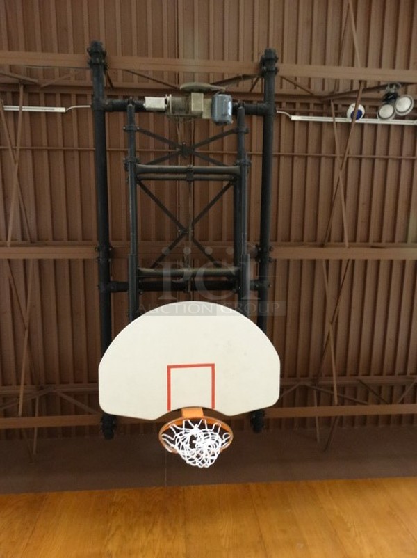 AWESOME! Basketball Hoop w/ Mount. BUYER MUST REMOVE.
