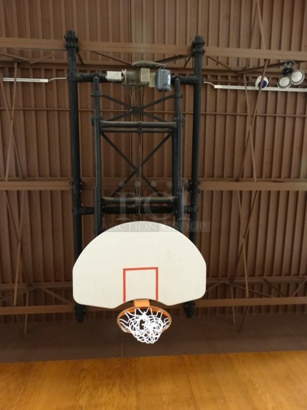 AWESOME! Basketball Hoop w/ Mount. BUYER MUST REMOVE. - Image 1 of 4