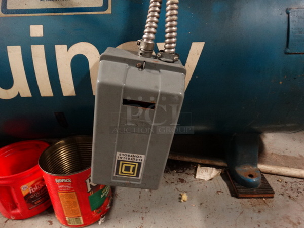 Quincy Model 325 Blue Metal Commercial Air Compressor. 60x28x48. BUYER MUST REMOVE - Image 5 of 8