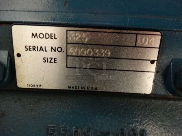 Quincy Model 325 Blue Metal Commercial Air Compressor. 60x28x48. BUYER MUST REMOVE - Image 6 of 8