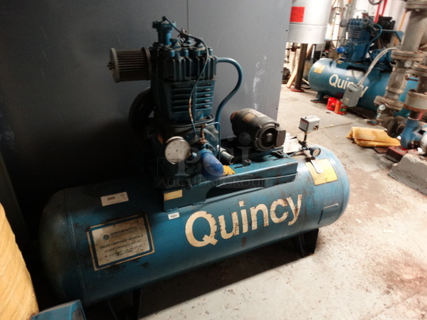 Quincy Model 325 Blue Metal Commercial Air Compressor. 60x28x48. BUYER MUST REMOVE - Image 12 of 12