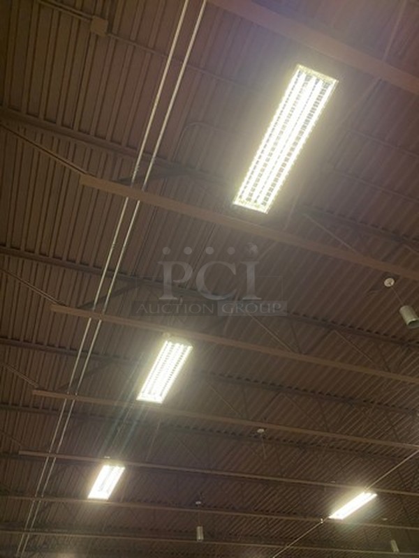 13 Metal Ceiling Mount Lights w/ Metal Cover Cage. 13 Times Your Bid! BUYER MUST REMOVE - Image 3 of 3
