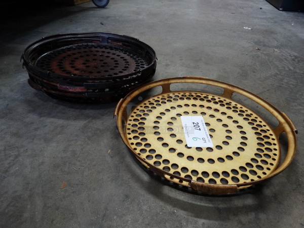6 Pizza Hut PFS12MIASH Metal Perforated Pizza Baking Shields. 14x14x1.5. 6 Times Your Bid! - Image 1 of 3
