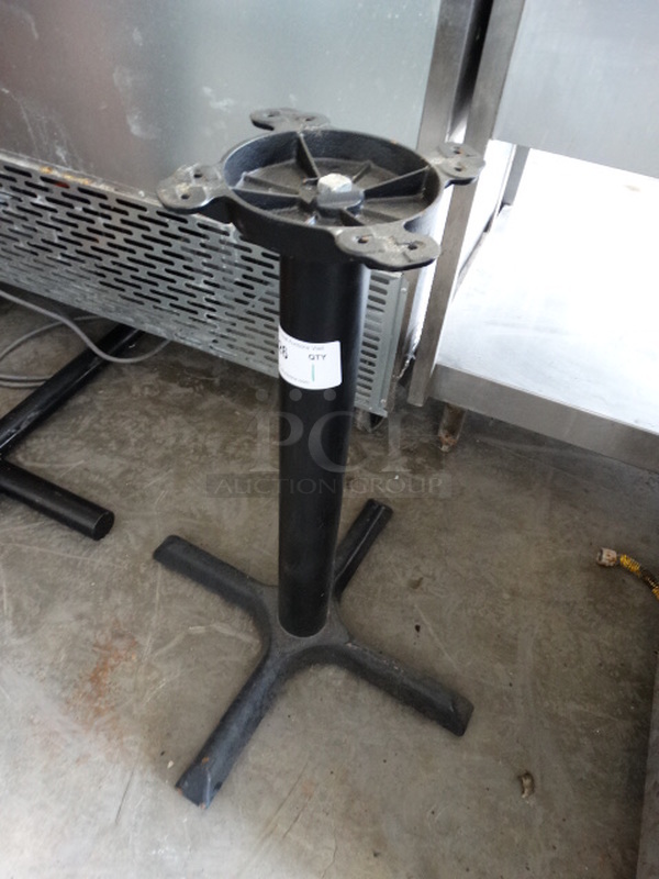 Black Metal Table Base. 22x22x28 - Image 4 of 4