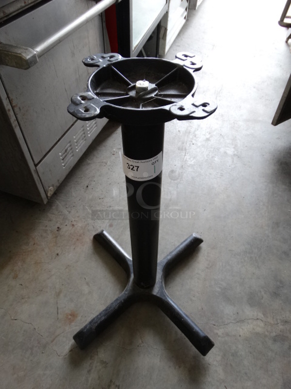 Black Metal Table Base. 22x22x28