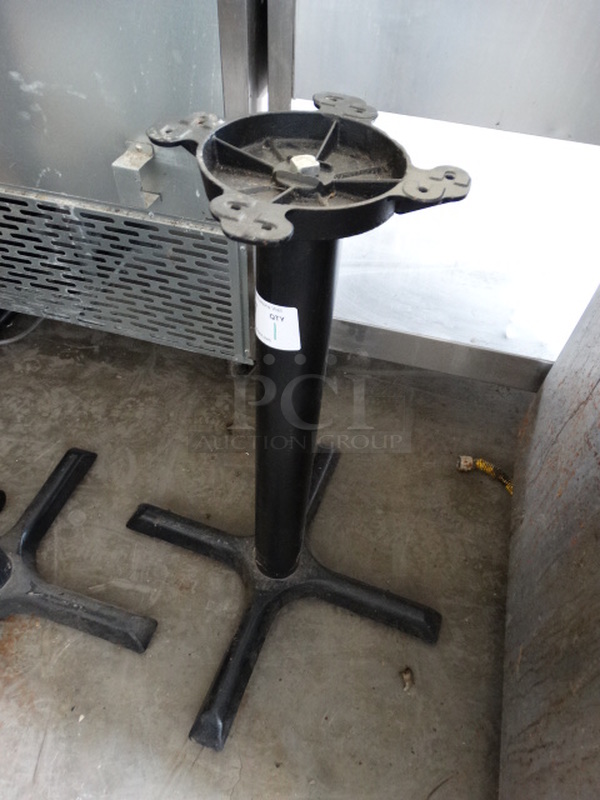 Black Metal Table Base. 22x22x28 - Image 4 of 4