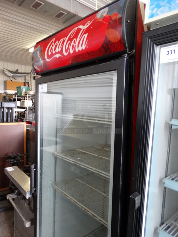 NICE! Beverage Air Model MT27 Metal Commercial Single Door Reach In Cooler Merchandiser. 115 volts, 1 Phase. 30x33x78. Tested and Working! - Image 5 of 5