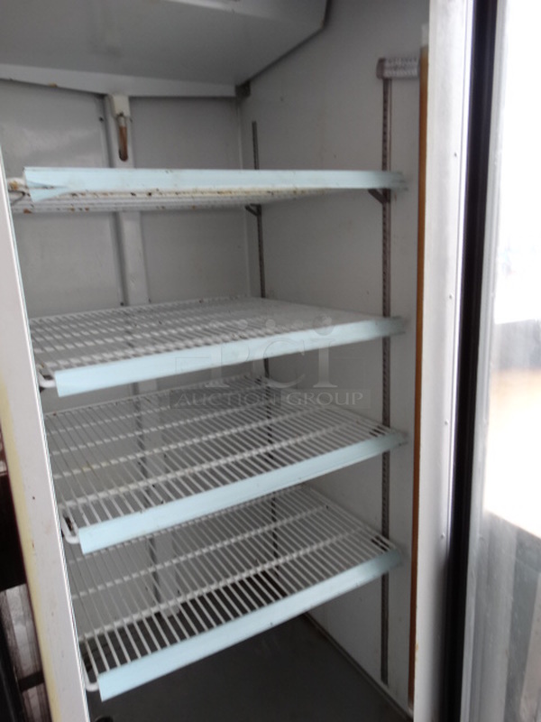 NICE! Avantco Model G648MBF Metal Commercial Single Door Reach In Cooler Merchandiser. 115 Volts, 1 Phase. 28x33x79. Tested and Working! - Image 4 of 7